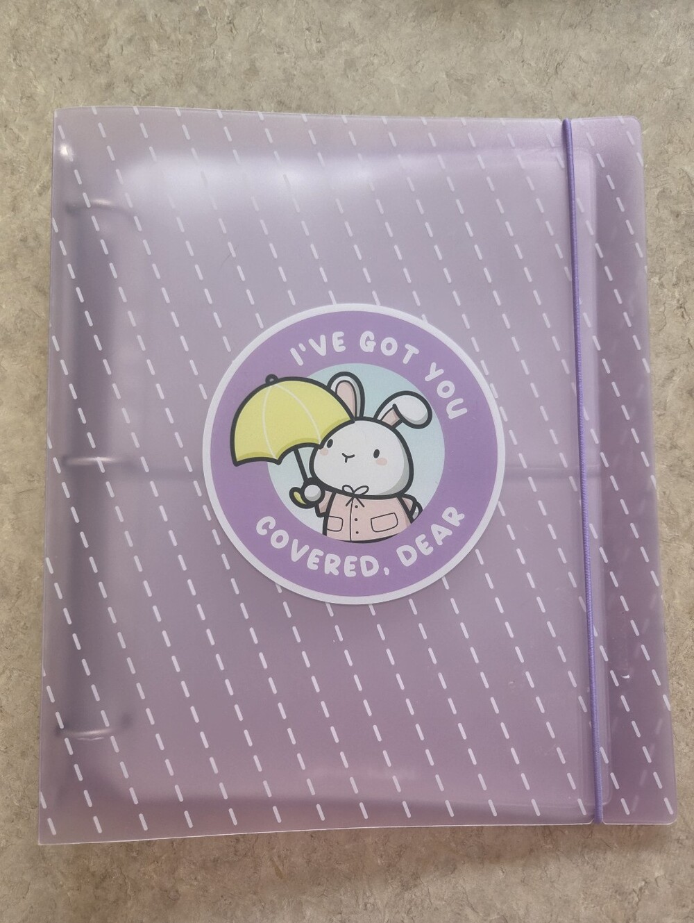 Hubman & Chubgirl 3-Ring Binder with 10 Branded Sheets of Sticker Storage